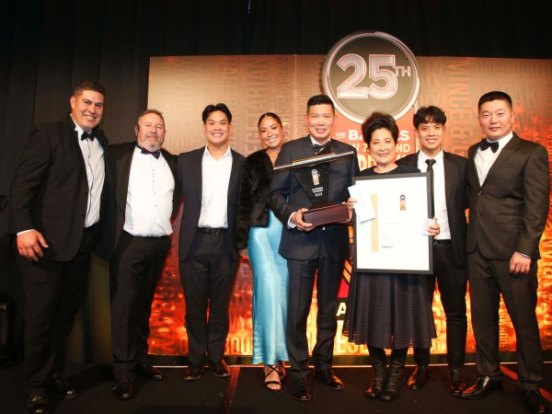 Supreme Award winner Patrick Lam and his team