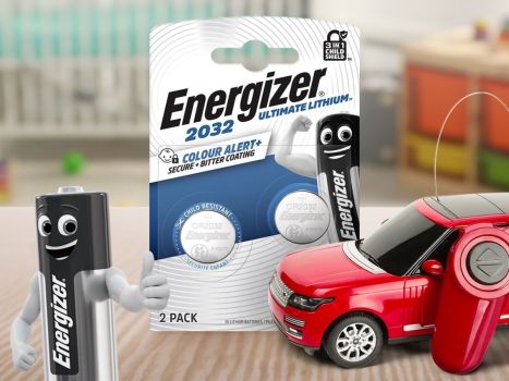 Energizer coin cell lithium batteries with three lines of defence